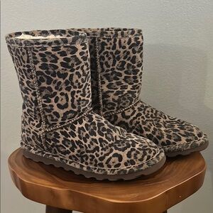 Leopard Print Girls’ Boots